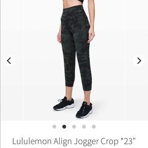 Lululemon align jogger crop 23”